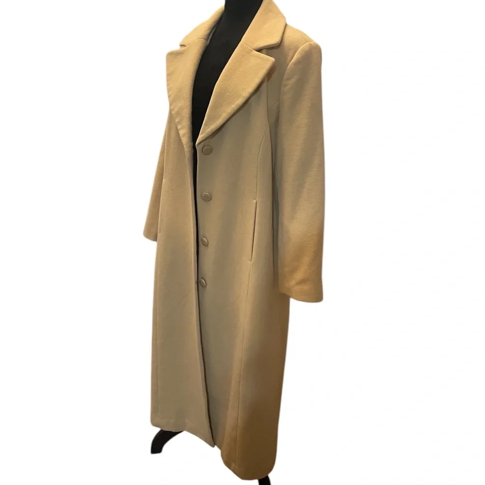 Chadwicks vintage full-length single breast camel-colored wool coat,Large - Picture 9 of 9